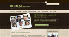 Desktop Screenshot of heureka-seminare.com